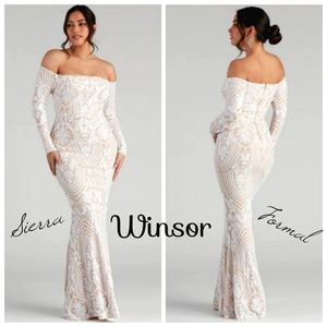 slim fit dress slacks Sasha Formal High Slit Wrap Dress in Black | Size: M | Rhinestone